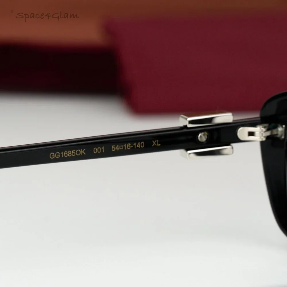 Gucci Women Eyeglasses Black Demo Square GG1685OK 001 BRAND NEW